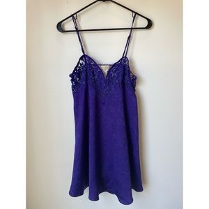 Vintage Victoria's Secret Purple Satin Slip